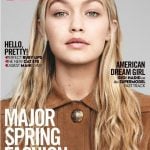 Gigi Hadid on the coverpage of Vogue