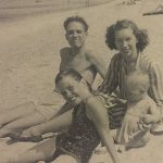 Mary Tyler Moore with her parents and younger brother, John