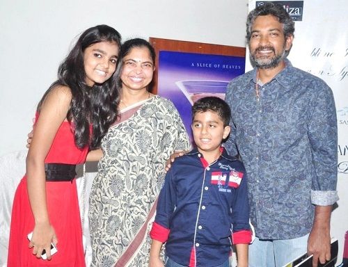 SS Rajamouli with his family