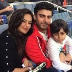 Sadaf Khan with her husband & son