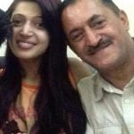 Charlie Chauhan with her father