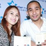 Ayu ting ting with her ex husband