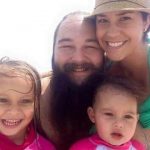 Bray Wyatt with his wife and daugthers