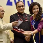 Geetanjali Thapa receiving National Award for Liars Dice