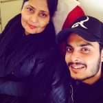 Gurnazar Chattha with his mother