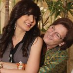 Manhoor with her mother