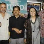 Ila Arun with her brothers Piyush (second from left) and Prasoon (extreme right)