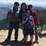 Priyanak Chaturvedi with her family