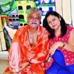 Sanjay Mishra with his wife Kiran