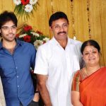 Sathyaraj with his wife and son