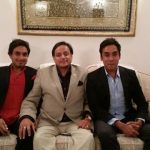 Shashi Tharoor with his sons, Kanishk(left) and Ishan(right)