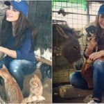 Ayesha Omer with animals