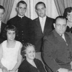 Cardinal Jorge Mario Bergoglio, Archbishop of Buenos Aires, second from left in back row, poses for a picture with his family