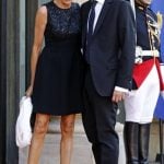 Brigitte Macron with her Husband