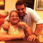 Jeeveshu Ahluwalia with his mother