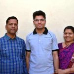 Kalpit Veerwal with his parents