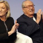 Marine Le Pen with her Father Jean Marie Le Pen