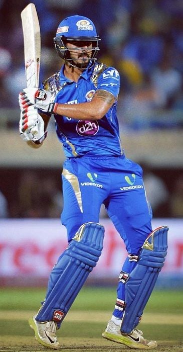 Nitish Rana batting