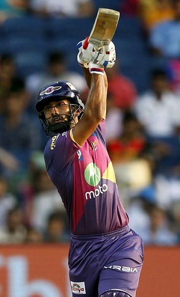 Rahul Tripathi batting