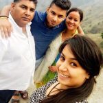 Rishabh Pant with his parents and sister