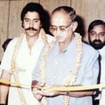 Vijay Mallya with his father Vittal Mallya