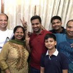 Aditya Jain with his family