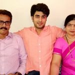 Akshay Mhatre with his parents