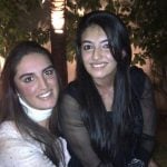 Bakhtawar Bhutto with her sister