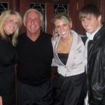 Charlotte flair with her parents and late younger brother