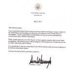 Donald Trump Termination Letter to James Comey