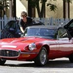 Harry in his Jaguar E type