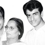 Jeetendra(left) with his brother(right) and Mother