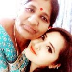 Kajal Raghwani with her mother