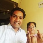 Kapil Mishra with his mother