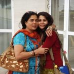 Reema Lagoo with her daughter