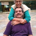 Shishir Sharma with his mother