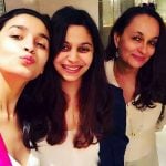 Soni Razdan with her daughters Alia Bhatt and Shaheen Bhatt
