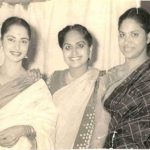 Waheeda Rehman With Her Mother and Sister Sayeeda Rehman