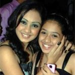 Abigail Jain with her sister