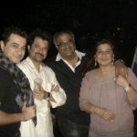 Boney Kapoor with brothers Sanjay Kapoor (left), Anil Kapoor and sister Reena
