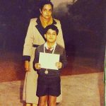 Gautam Rode childhood pic receiving First prize in 100 mtr race.