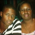 Jason Holder with his mother
