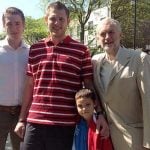 Jeremy Corbyn with his Sons