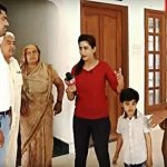 Kavita Devi with her husband and son