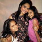 Madhu with her daughters