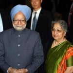 Manmohan Singh With His Wife
