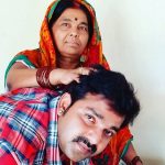 Pawan Singh with his mother