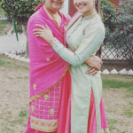 Prabh Grewal with her mother