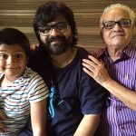 Pritam Chakraborty with his father and son