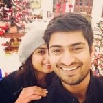 Singer Amit Mishra with his girlfriend